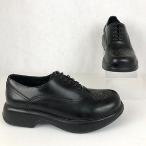 Dansko Black Leather Mules